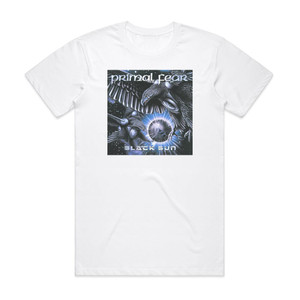 Primal Fear Black Sun Album Cover T-Shirt White Primal Fear Black Sun Album Cover T-Shirt White