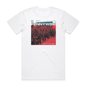 Pennywise Land Of The Free Album Cover T-Shirt White Pennywise Land Of The Free Album Cover T-Shirt White