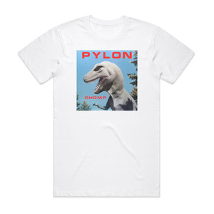 Pylon Chomp 1 Album Cover T-Shirt White Pylon Chomp 1 Album Cover T-Shirt White