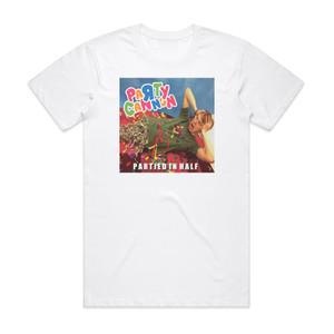 Party Cannon Partied In Half 1 Album Cover T-Shirt White Party Cannon Partied In Half 1 Album Cover T-Shirt White