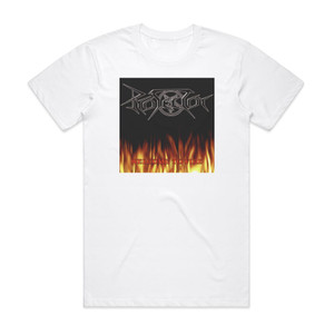 Protector Welcome To Fire Album Cover T-Shirt White