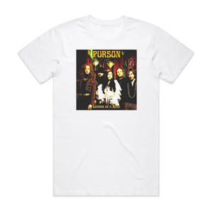 Purson Leaning On A Bear Album Cover T-Shirt White Purson Leaning On A Bear Album Cover T-Shirt White