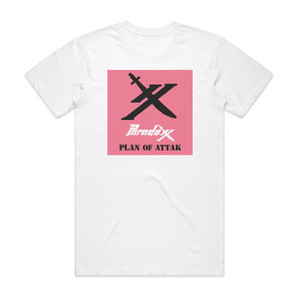 Paradoxx Plan Of Attak Album Cover T-Shirt White Paradoxx Plan Of Attak Album Cover T-Shirt White