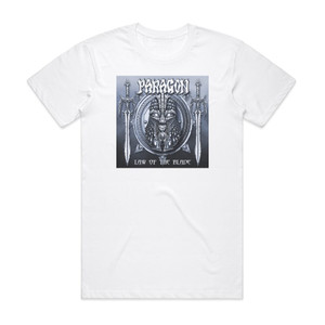 Paragon Law Of The Blade Album Cover T-Shirt White Paragon Law Of The Blade Album Cover T-Shirt White