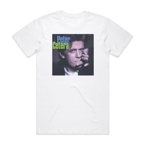 Peter Cetera Solitude Solitaire 1 Album Cover T-Shirt White Peter Cetera Solitude Solitaire 1 Album Cover T-Shirt White