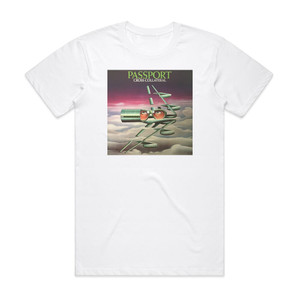 Passport Cross Collateral Album Cover T-Shirt White