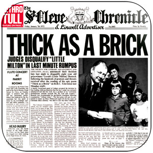 Jethro Tull Thick As A Brick-3 Album Cover Sticker Jethro Tull Thick As A Brick-3 Album Cover Sticker