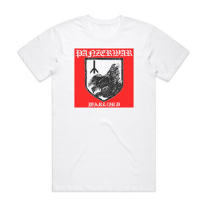 Panzerwar Warlord Album Cover T-Shirt White Panzerwar Warlord Album Cover T-Shirt White