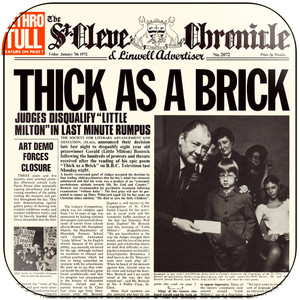 Jethro Tull Thick As A Brick-6 Album Cover Sticker Jethro Tull Thick As A Brick-6 Album Cover Sticker