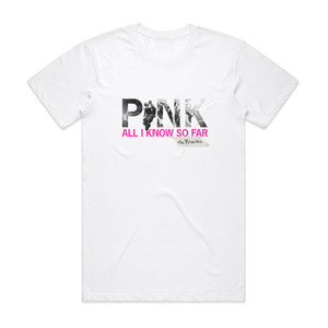Pink All I Know So Far Album Cover T-Shirt White Pink All I Know So Far Album Cover T-Shirt White