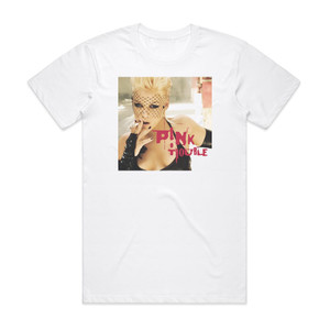 Pink Trouble Album Cover T-Shirt White Pink Trouble Album Cover T-Shirt White