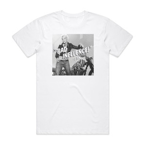 Pink Bad Influence Album Cover T-Shirt White Pink Bad Influence Album Cover T-Shirt White