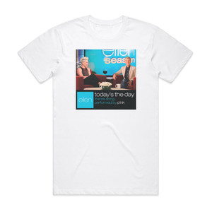 Pink Todays The Day Album Cover T-Shirt White Pink Todays The Day Album Cover T-Shirt White