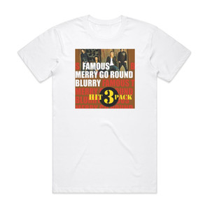 Puddle of Mudd Famous 1 Album Cover T-Shirt White Puddle of Mudd Famous 1 Album Cover T-Shirt White