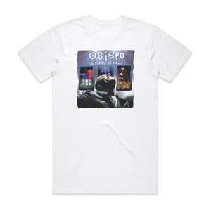 Pascal Obispo Les Fleurs De Forest 1 Album Cover T-Shirt White Pascal Obispo Les Fleurs De Forest 1 Album Cover T-Shirt White