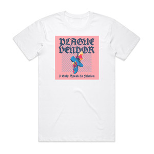 Plague Vendor I Only Speak In Friction Album Cover T-Shirt White Plague Vendor I Only Speak In Friction Album Cover T-Shirt White