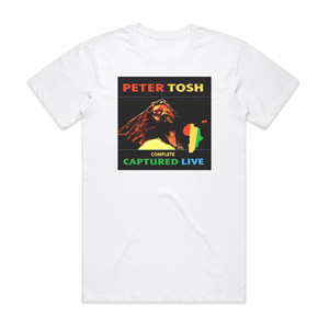 Peter Tosh Complete Captured Live Album Cover T-Shirt White