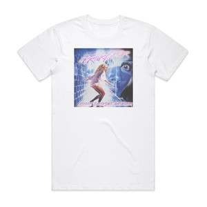 Perturbator Night Driving Avenger 1 Album Cover T-Shirt White Perturbator Night Driving Avenger 1 Album Cover T-Shirt White