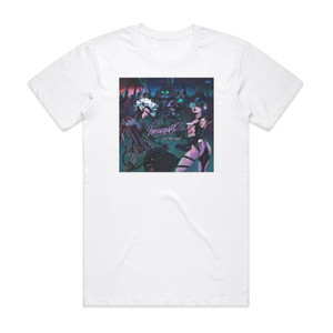 Perturbator I Am The Night Album Cover T-Shirt White Perturbator I Am The Night Album Cover T-Shirt White