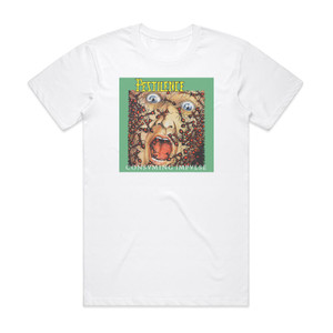 Pestilence Consuming Impulse Album Cover T-Shirt White Pestilence Consuming Impulse Album Cover T-Shirt White