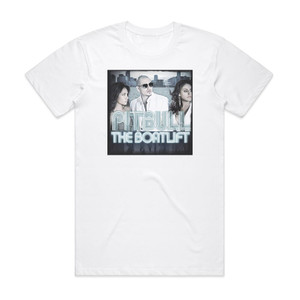 Pitbull The Boatlift Album Cover T-Shirt White Pitbull The Boatlift Album Cover T-Shirt White
