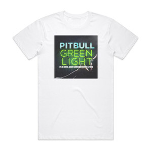 Pitbull Greenlight Album Cover T-Shirt White Pitbull Greenlight Album Cover T-Shirt White