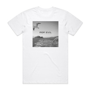 Pop Evil Ghost Of Muskegon Album Cover T-Shirt White Pop Evil Ghost Of Muskegon Album Cover T-Shirt White
