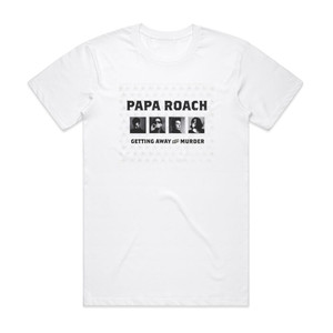 Papa Roach Getting Away With Murder 3 Album Cover T-Shirt White Papa Roach Getting Away With Murder 3 Album Cover T-Shirt White