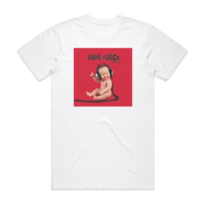 Papa Roach Lovehatetragedy 1 Album Cover T-Shirt White Papa Roach Lovehatetragedy 1 Album Cover T-Shirt White