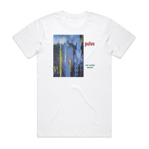 Polvo Cor Crane Secret 1 Album Cover T-Shirt White Polvo Cor Crane Secret 1 Album Cover T-Shirt White