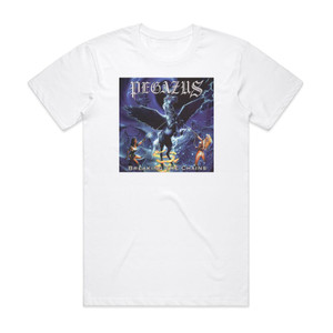 Pegazus Breaking The Chains Album Cover T-Shirt White Pegazus Breaking The Chains Album Cover T-Shirt White