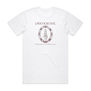 Primordial Redemption At The Puritans Hand Album Cover T-Shirt White Primordial Redemption At The Puritans Hand Album Cover T-Shirt White