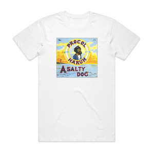 Procol Harum A Salty Dog Album Cover T-Shirt White Procol Harum A Salty Dog Album Cover T-Shirt White