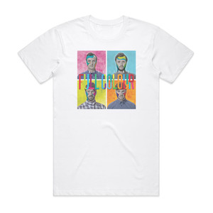 Paper Lions Full Color Album Cover T-Shirt White Paper Lions Full Color Album Cover T-Shirt White
