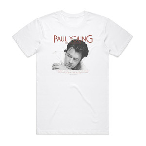 Paul Young Hit Collection Album Cover T-Shirt White