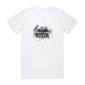 PJ Harvey Let England Shake 1 Album Cover T-Shirt White PJ Harvey Let England Shake 1 Album Cover T-Shirt White