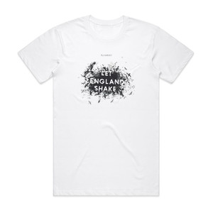 PJ Harvey Let England Shake Album Cover T-Shirt White PJ Harvey Let England Shake Album Cover T-Shirt White