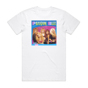 Phantom Blue Phantom Blue Album Cover T-Shirt White Phantom Blue Phantom Blue Album Cover T-Shirt White