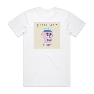 Porto Geese Screens Album Cover T-Shirt White Porto Geese Screens Album Cover T-Shirt White