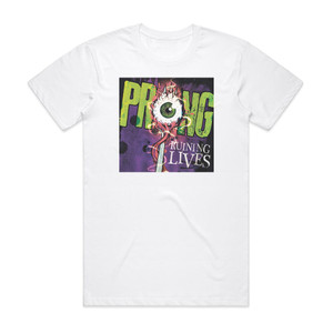 Prong Ruining Lives Album Cover T-Shirt White Prong Ruining Lives Album Cover T-Shirt White