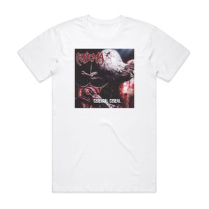 Pyaemia Cerebral Cereal Album Cover T-Shirt White Pyaemia Cerebral Cereal Album Cover T-Shirt White