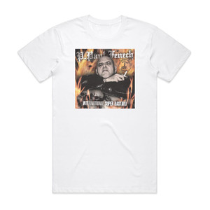 P Paul Fenech International Super Bastard Album Cover T-Shirt White P Paul Fenech International Super Bastard Album Cover T-Shirt White