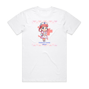 Qumu Pokmon Center From Pokmon Red And Blue Album Cover T-Shirt White Qumu Pokmon Center From Pokmon Red And Blue Album Cover T-Shirt White