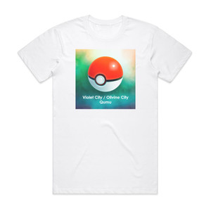Qumu Violet City Olivine City Album Cover T-Shirt White Qumu Violet City Olivine City Album Cover T-Shirt White