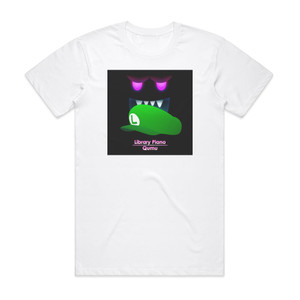 Qumu Library Piano From Luigis Mansion Dark Moon Album Cover T-Shirt White Qumu Library Piano From Luigis Mansion Dark Moon Album Cover T-Shirt White
