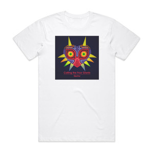 Qumu Calling The Four Giants Album Cover T-Shirt White Qumu Calling The Four Giants Album Cover T-Shirt White