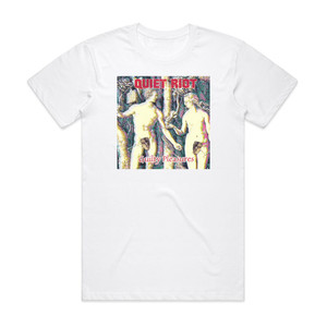 Quiet Riot Guilty Pleasures Album Cover T-Shirt White Quiet Riot Guilty Pleasures Album Cover T-Shirt White