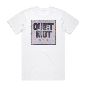 Quiet Riot Qr Iii Album Cover T-Shirt White Quiet Riot Qr Iii Album Cover T-Shirt White
