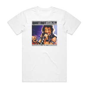 Quiet Riot Live At The Us Festival 1983 Album Cover T-Shirt White Quiet Riot Live At The Us Festival 1983 Album Cover T-Shirt White