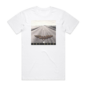 Randy Bachman Any Road Album Cover T-Shirt White Randy Bachman Any Road Album Cover T-Shirt White